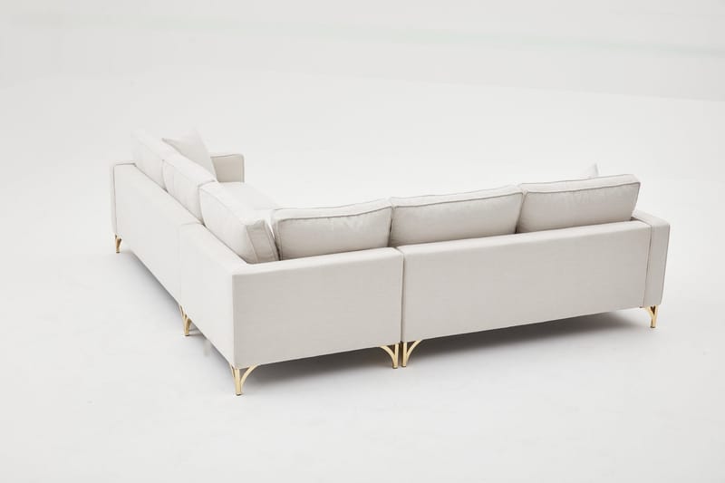 Retzow Hjørnesofa 4-seter - Beige - Møbler - Sofaer - Sofa med sjeselong