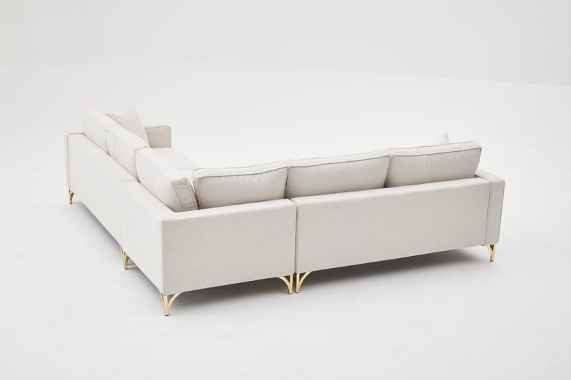 Retzow Hjørnesofa 4-seter - Beige - Møbler - Sofaer - Sofa med sjeselong