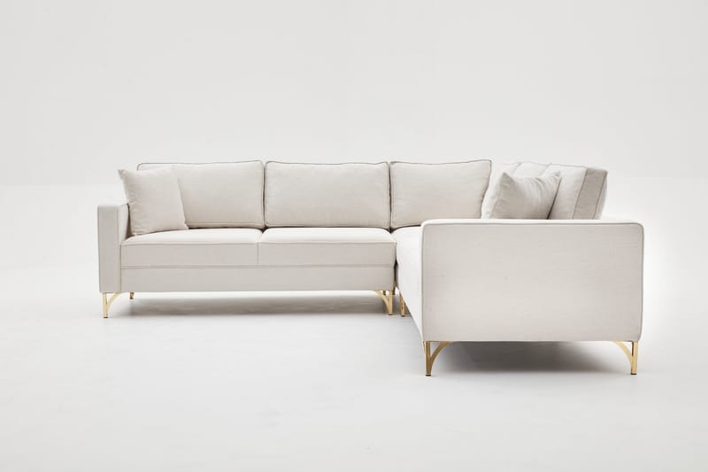 Retzow Hjørnesofa 4-seter - Beige - Møbler - Sofaer - Sofa med sjeselong