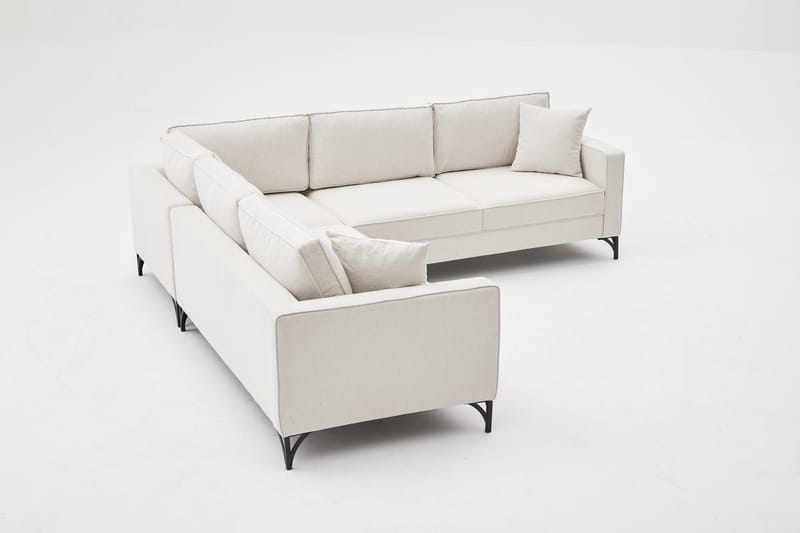 Retzow Hjørnesofa 4-seter - Beige - Møbler - Sofaer - Sofa med sjeselong