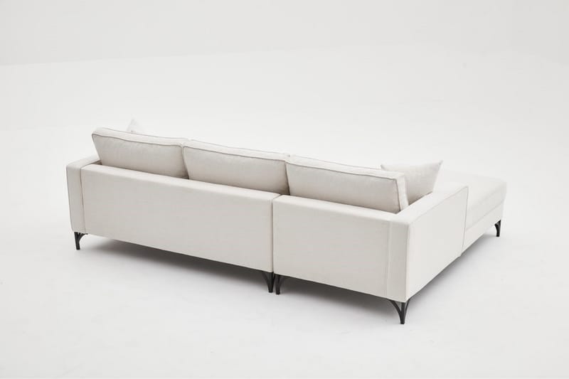 Retzow Sofa med Sjeselong 4-seter - Beige - Møbler - Sofaer - Sofa med sjeselong