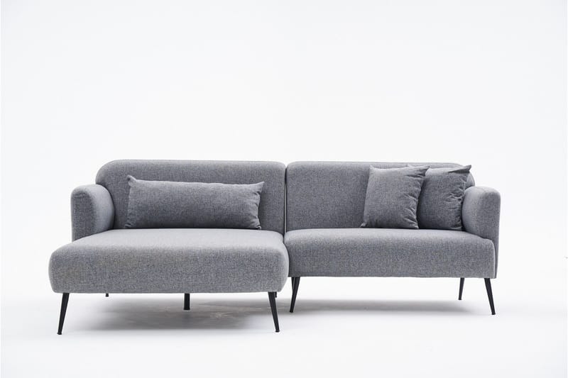 Revos 4-seters Sofa med Divan - Grå - Møbler - Sofaer - Sofa med sjeselong