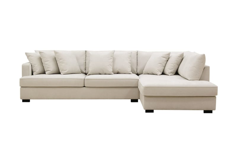 Rossi Dybde 3-seter L Sofa med Sjeselong Høyre - Lys Beige - Møbler - Sofaer - Sofa med sjeselong