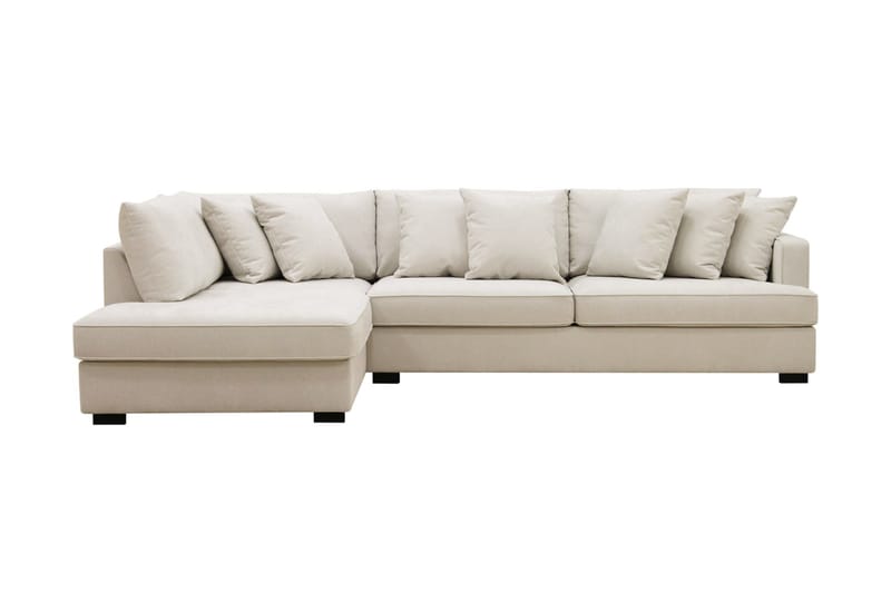 Rossi Dybde 3-seter L Sofa med Sjeselong Venstre - Lys Beige - Møbler - Sofaer - Sofa med sjeselong