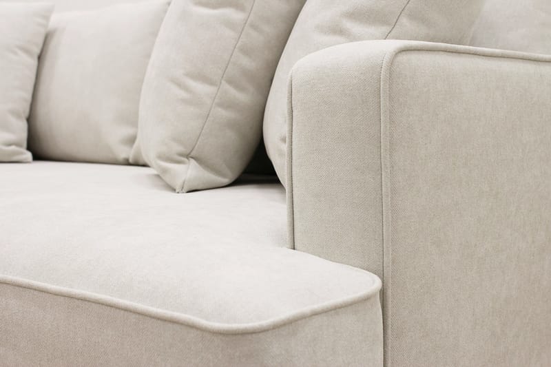 Rossi Dybde 3-seter L Sofa med Sjeselong Venstre - Lys Beige - Møbler - Sofaer - Sofa med sjeselong