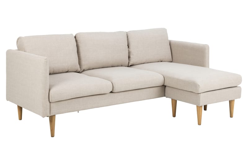 Sanat 3-seters Sofa med Divan - Beige - Møbler - Sofaer - Sofa med sjeselong