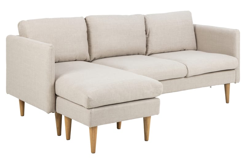 Sanat 3-seters Sofa med Divan - Beige - Møbler - Sofaer - Sofa med sjeselong