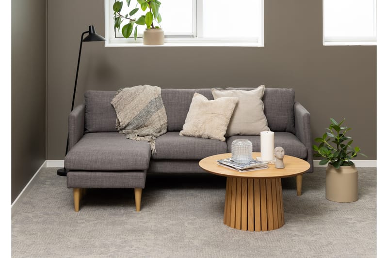 Sanat 3-seters Sofa med Divan - Brun - Møbler - Sofaer - Sofa med sjeselong