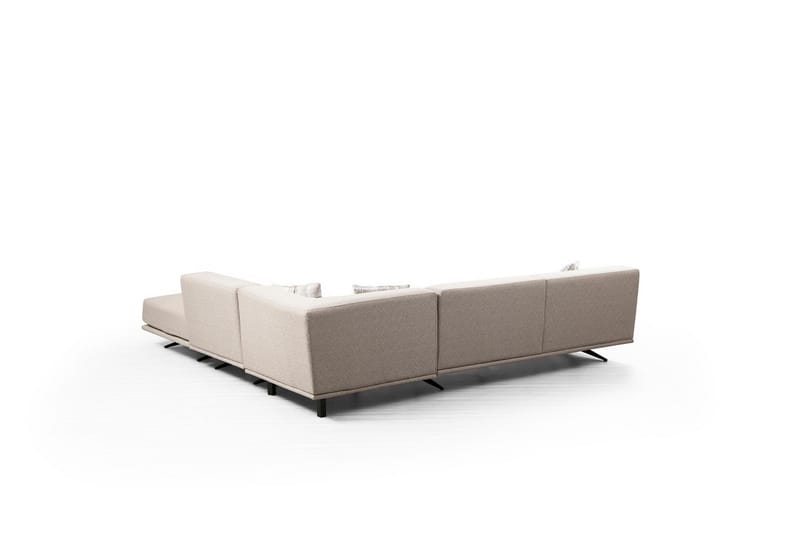 Sanroman Divansofa - Beige - Møbler - Sofaer - Sofa med sjeselong