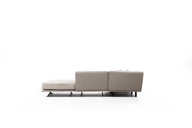 Sanroman Divansofa - Beige - Møbler - Sofaer - Sofa med sjeselong