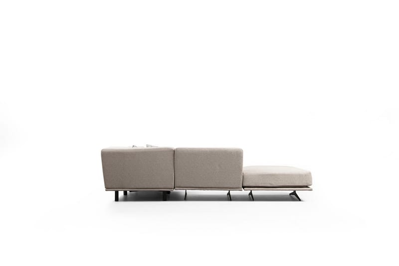 Sanroman Divansofa - Beige - Sofa med sjeselong