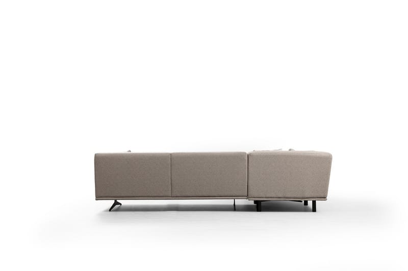 Sanroman Divansofa - Beige - Sofa med sjeselong