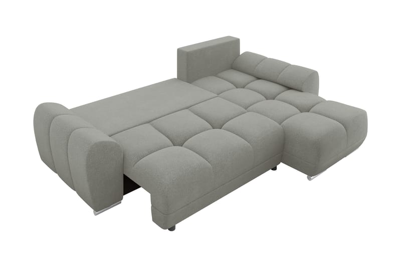 Simerly Sofa med Divan 3-seter - Grå - Møbler - Sofaer - Sofa med sjeselong