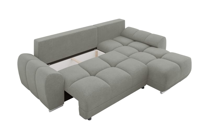 Simerly Sofa med Divan 3-seter - Grå - Møbler - Sofaer - Sofa med sjeselong