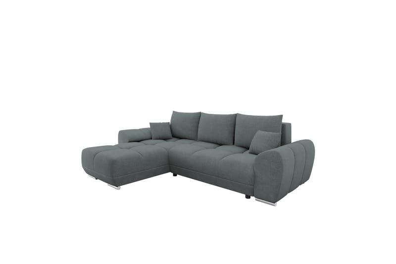 Simerly Sofa med Divan 3-seter - Mørk grå - Møbler - Sofaer - Sofa med sjeselong