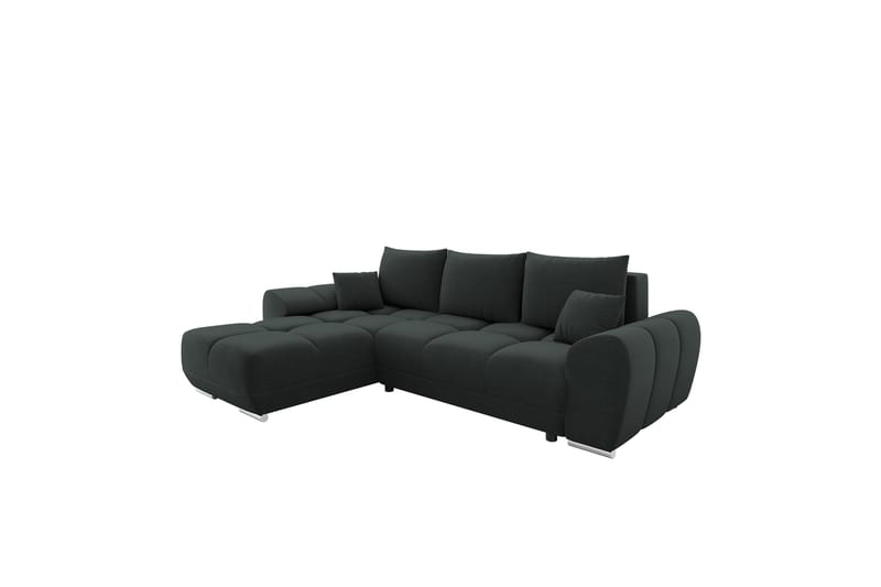 Simerly Sofa med Divan 3-seter - Svart - Møbler - Sofaer - Sofa med sjeselong