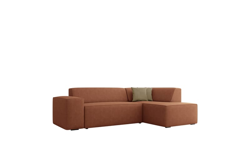 Slucajno Sofa med Sjeselong 3-seter - Oransje/Beige - Møbler - Sofaer - Sofa med sjeselong