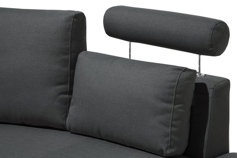 Sovesofa 448 cm - Grå - Møbler - Sofaer - Sofa med sjeselong