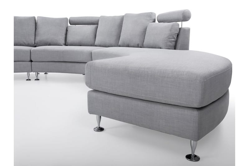 Sovesofa 448 cm - Grå - Møbler - Sofaer - Sofa med sjeselong