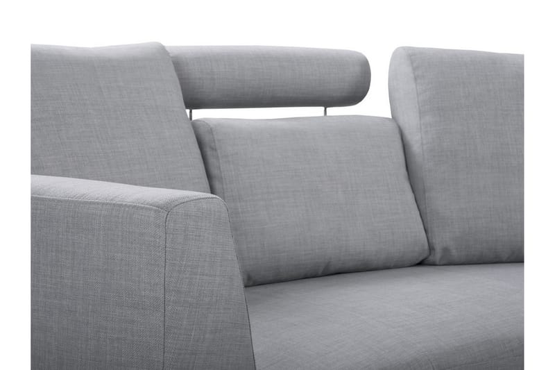 Sovesofa 448 cm - Grå - Møbler - Sofaer - Sofa med sjeselong