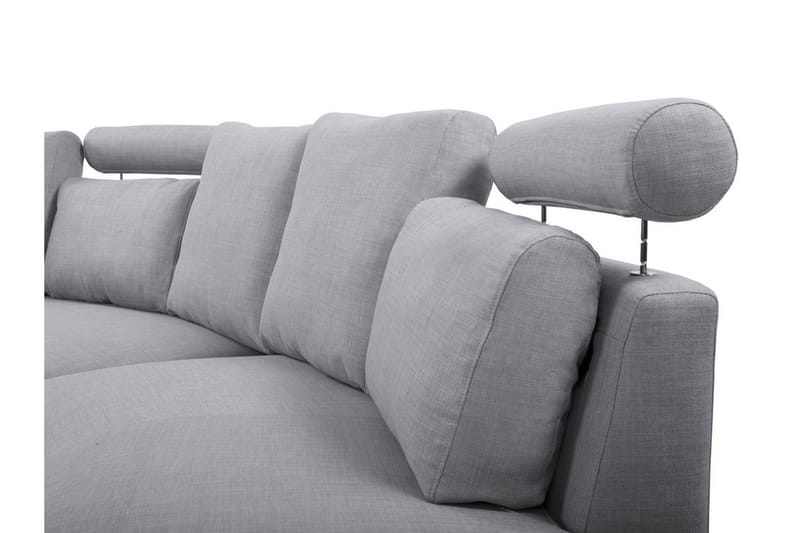 Sovesofa 448 cm - Grå - Møbler - Sofaer - Sofa med sjeselong