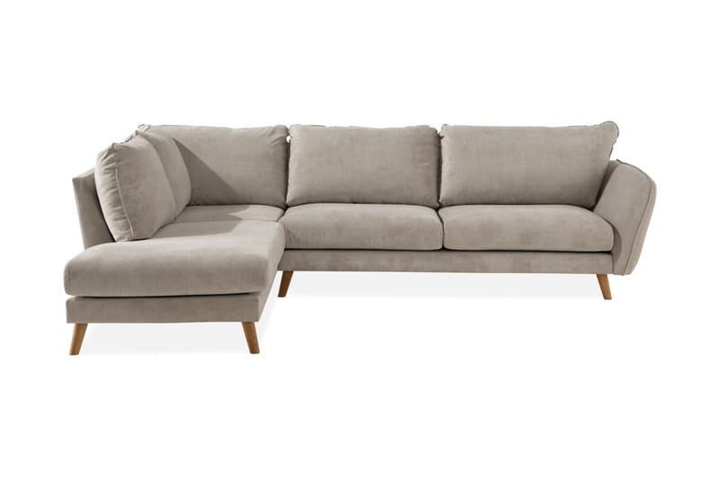 Trend Luksus L-sofa 4-seter Sjeselongsofa Venstre - Beige - Møbler - Sofaer - Sofa med sjeselong