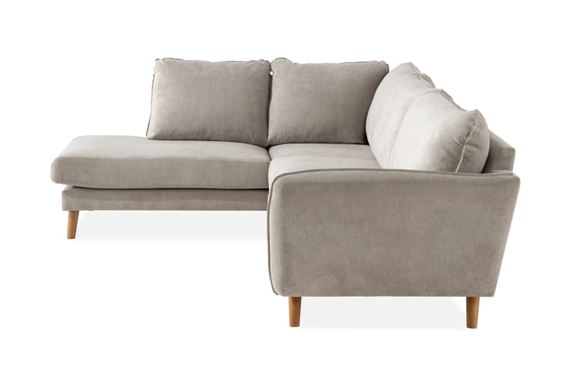 Trend Luksus L-sofa 4-seter Sjeselongsofa Venstre - Beige - Møbler - Sofaer - Sofa med sjeselong