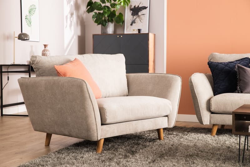 Trend Luksus L-sofa 4-seter Sjeselongsofa Venstre - Beige - Møbler - Sofaer - Sofa med sjeselong