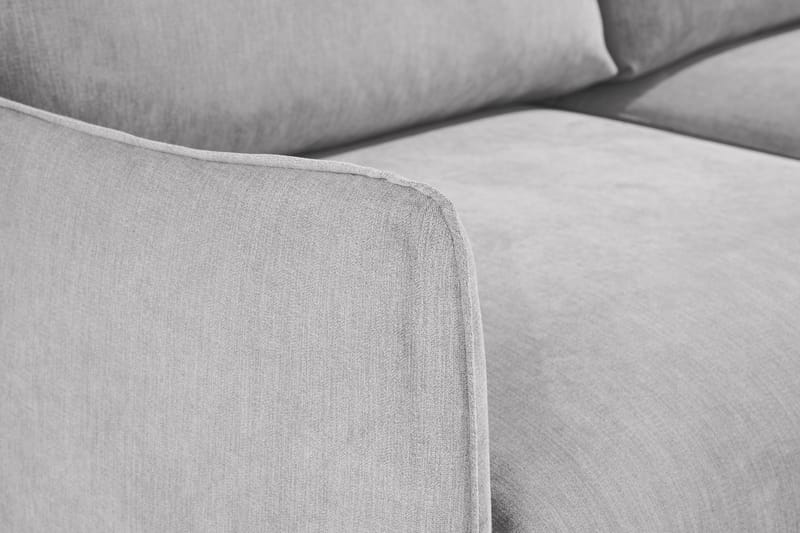 Trend Lyx 3-seter Divansofa Høyre - Lysegrå/Eik - Møbler - Sofaer - Sofa med sjeselong