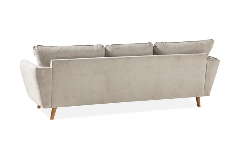 Trend Lyx 3-seter Divansofa Venstre - Beige/Eik - Møbler - Sofaer - Sofa med sjeselong