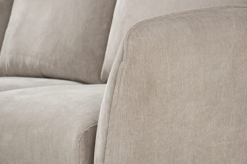 Trend Lyx 3-seter Divansofa Venstre - Beige/Eik - Møbler - Sofaer - Sofa med sjeselong