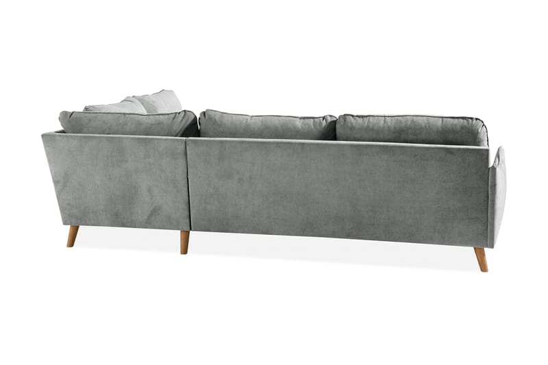 Trend Lyx Sjeselongsofa Høyre - Grå/Eik - Møbler - Sofaer - Sofa med sjeselong