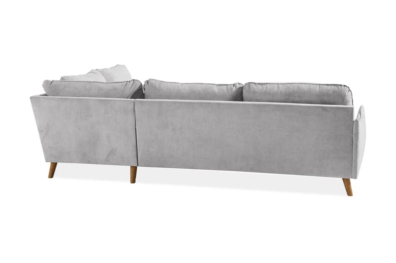 Trend Lyx Sjeselongsofa Høyre - Lysegrå/Eik - Møbler - Sofaer - Sofa med sjeselong