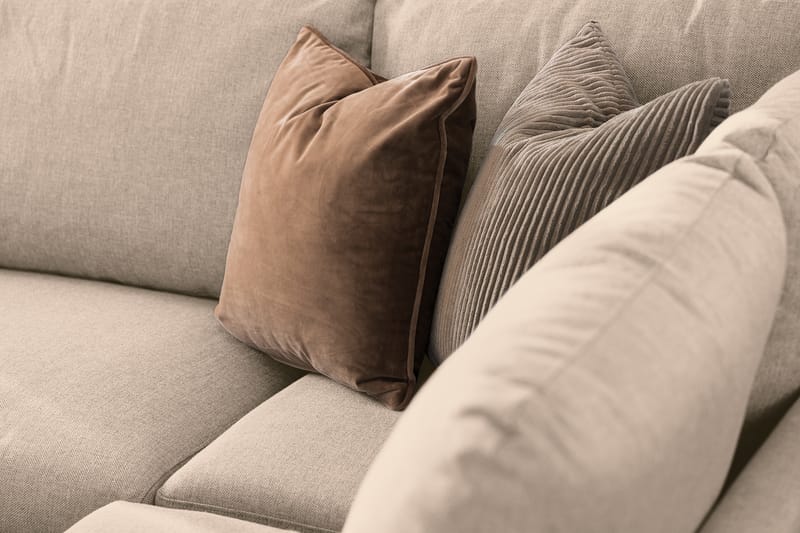 Trend Sofa 3-seters med Sjeselong Høyre 278 cm bred - Beige - Møbler - Sofaer - Sofa med sjeselong