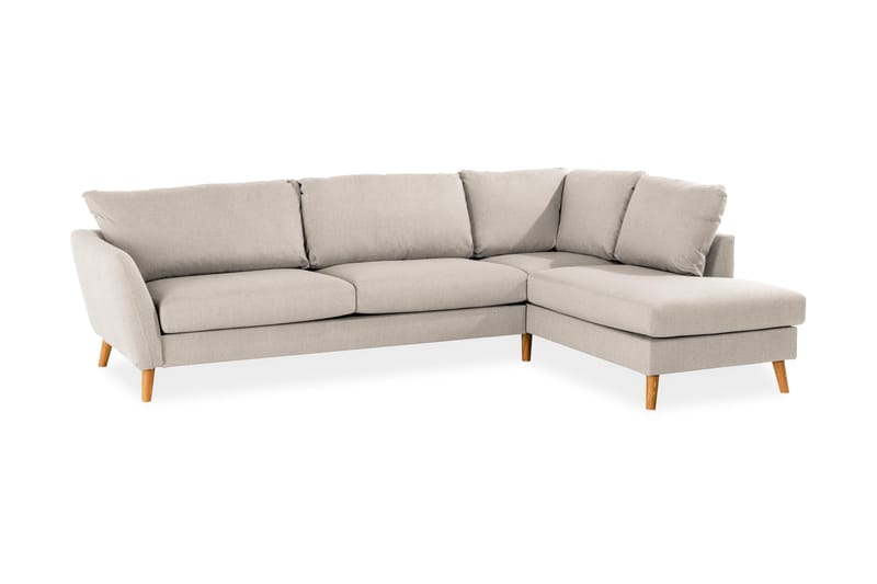 Trend Sofa 3-seters med Sjeselong Høyre 278 cm bred - Beige - Møbler - Sofaer - Sofa med sjeselong