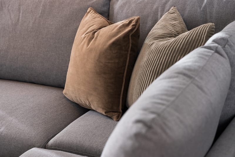 Trend Soffa 3-seter med Sjeselong Høyre - Lysegrå - Møbler - Sofaer - Sofa med sjeselong