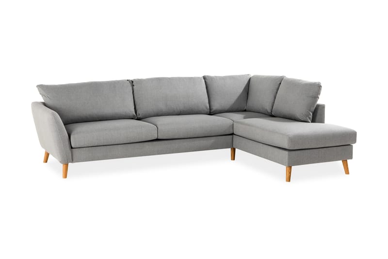 Trend Soffa 3-seter med Sjeselong Høyre - Lysegrå - Møbler - Sofaer - Sofa med sjeselong