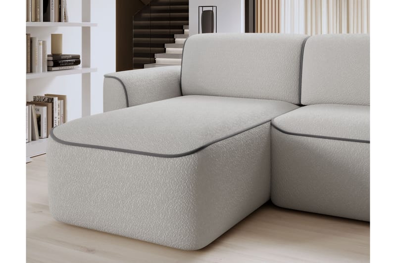 Ume 4-seter Sofa med Sjeselong - Grå - Møbler - Sofaer - Sofa med sjeselong