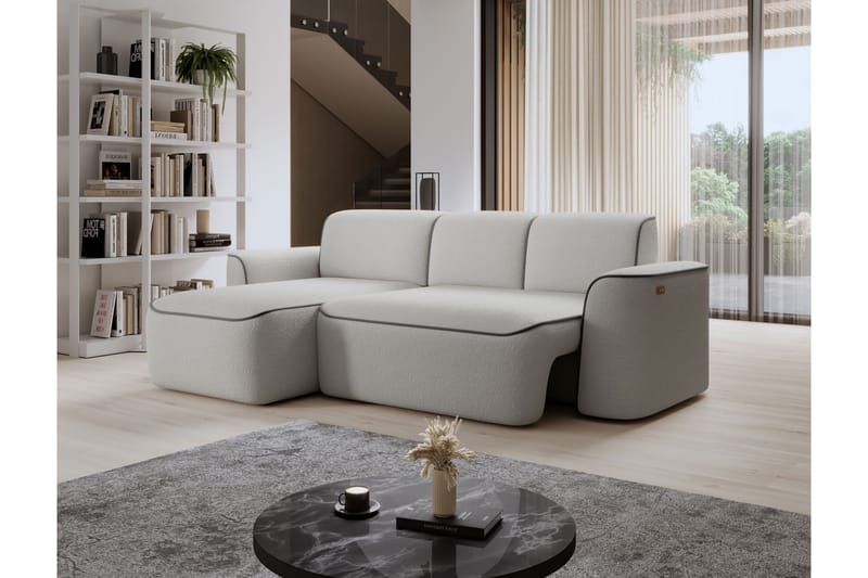 Ume 4-seter Sofa med Sjeselong - Grå - Møbler - Sofaer - Sofa med sjeselong