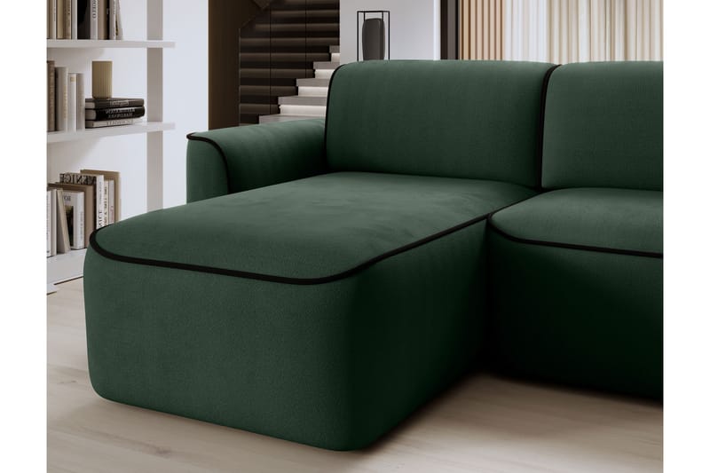 Ume 4-seter Sofa med Sjeselong - Grønn - Møbler - Sofaer - Sofa med sjeselong