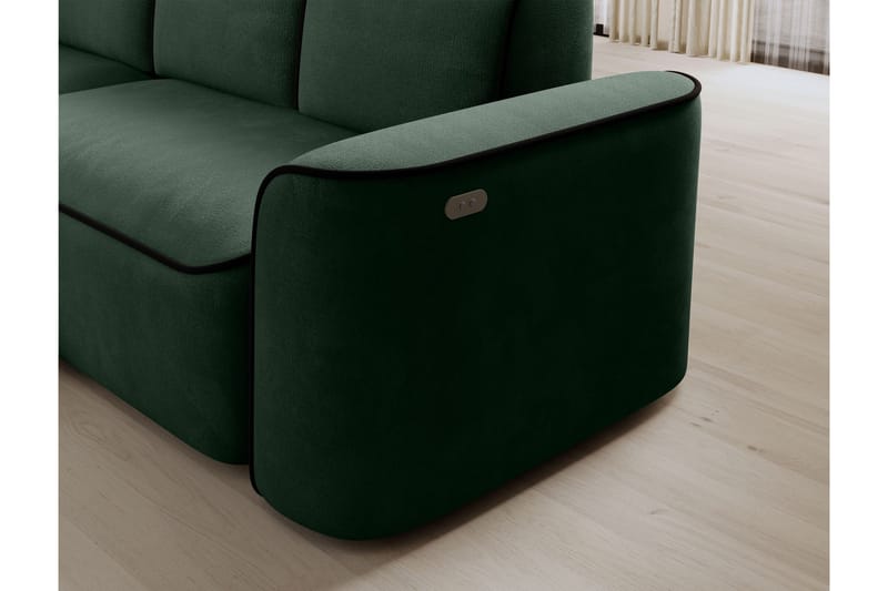 Ume 4-seter Sofa med Sjeselong - Grønn - Møbler - Sofaer - Sofa med sjeselong