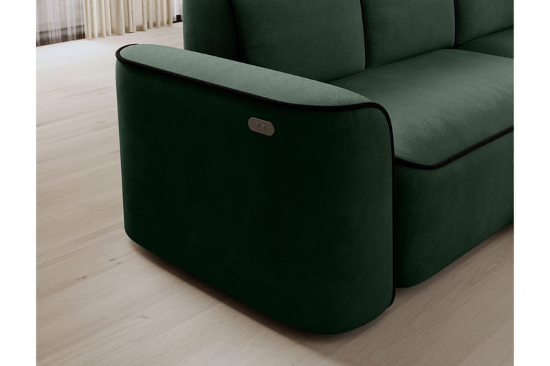 Ume 4-seter Sofa med Sjeselong - Grønn - Møbler - Sofaer - Sofa med sjeselong