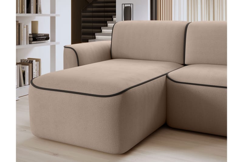 Ume 4-seter Sofa med Sjeselong - Krem - Møbler - Sofaer - Sofa med sjeselong