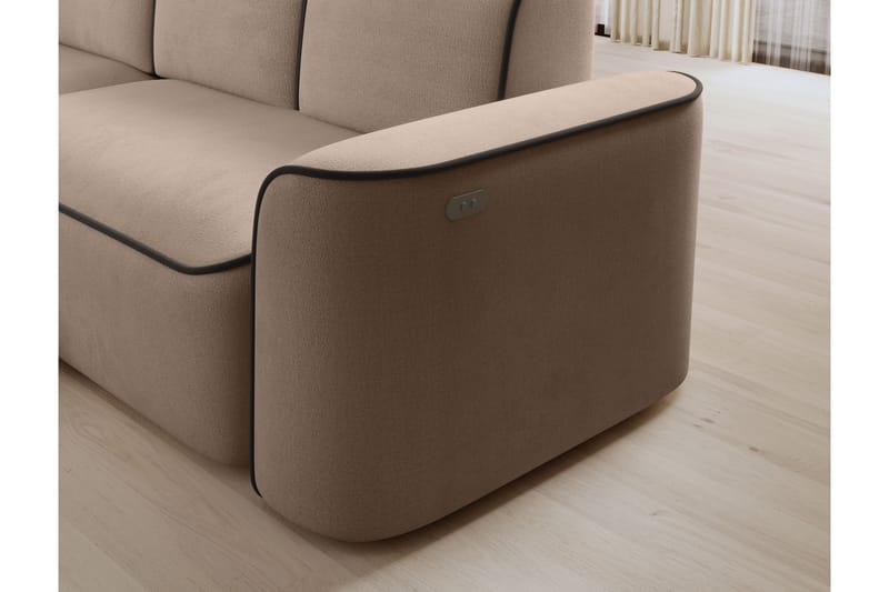 Ume 4-seter Sofa med Sjeselong - Krem - Møbler - Sofaer - Sofa med sjeselong