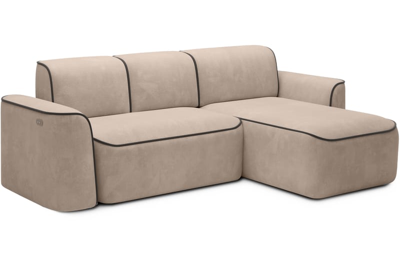 Ume 4-seters Sofa med Divan - Krem - Møbler - Sofaer - Sofa med sjeselong