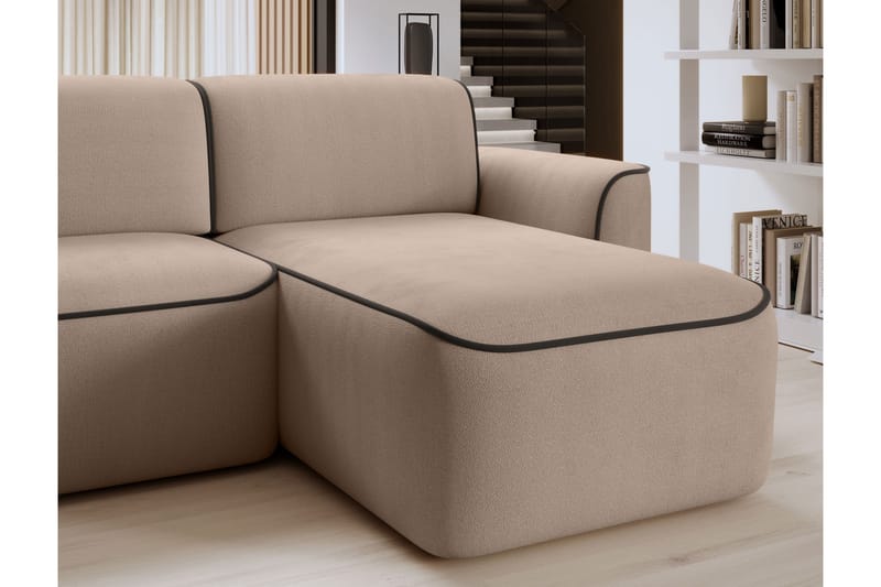 Ume 4-seters Sofa med Divan - Krem - Møbler - Sofaer - Sofa med sjeselong