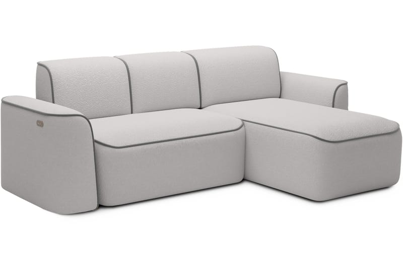 Ume 4-seters Sofa med Sjeselong - Grå - Møbler - Sofaer - Sofa med sjeselong