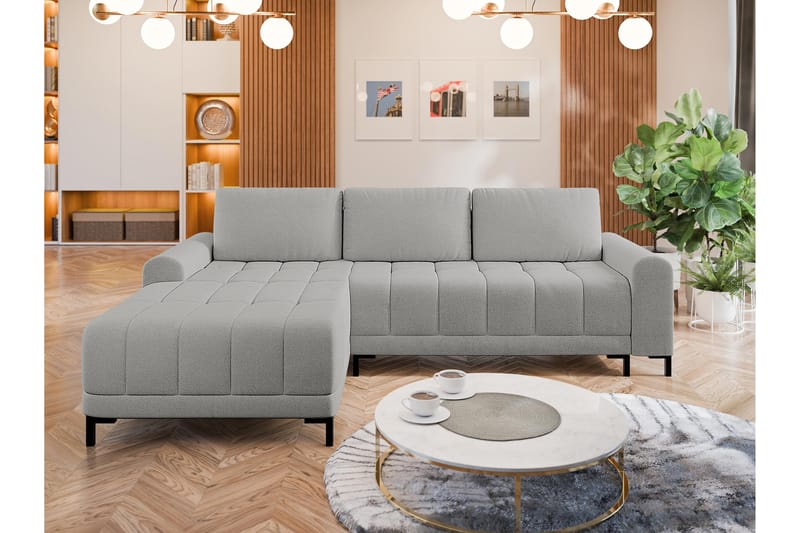 Vilshult Sofa med Divan 3-seter - Lys grå - Møbler - Sofaer - Sofa med sjeselong