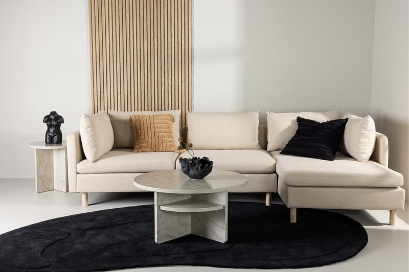 Zero Sofa m/ Divan 3-seter - Beige - Møbler - Sofaer - Sofa med sjeselong