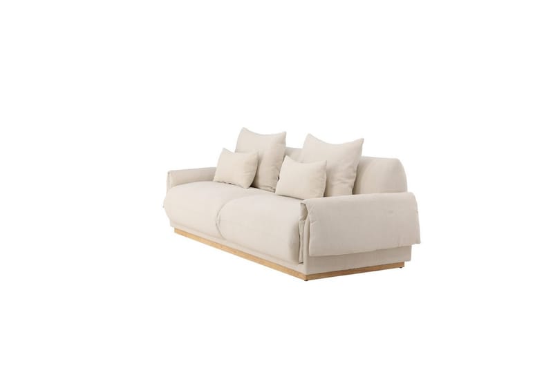 Sofa VIND 3-seters Mollösund 237x95x82 cm Beige - Møbler - Sofaer - Sofa 3 seter